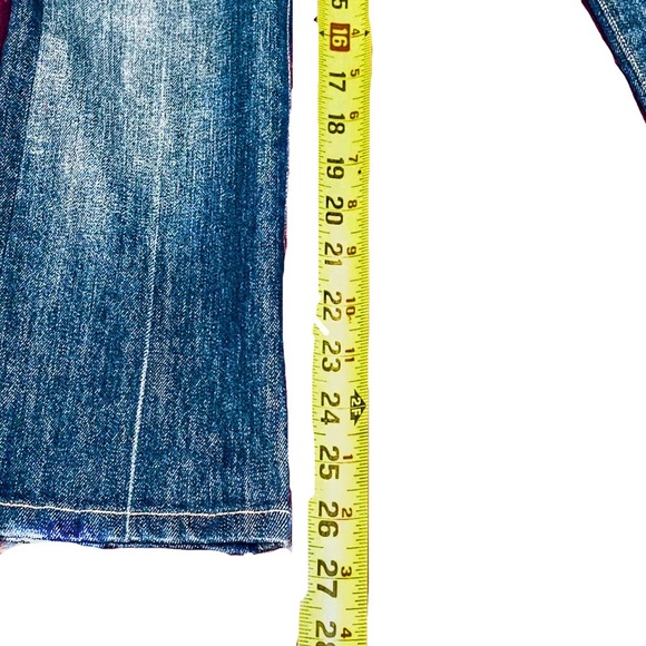 7 for all Mankind Dojo medium Wash Flare leg jeans womens Sz 28W X 26.5” inseam - Picture 9 of 9
